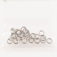 Μεταλλικοί Κρίκοι Black Nickel 1.3γρ