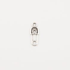 Metal Safety Pin Silver (1.9x0.7cm)