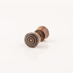 Wooden Earring "Target" 9mm