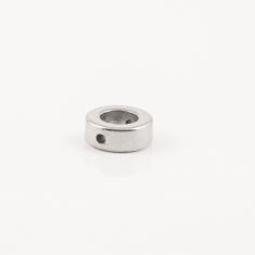 Hematite Grommet Silver (0.8cm)