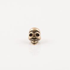 Metal Skull Bronze 0.9x0.7cm