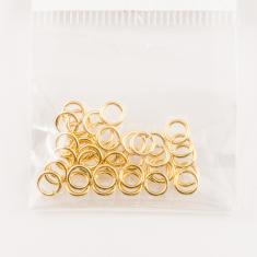 Επίχρυσοι Μεταλλικοί Κρίκοι 5x0.8mm