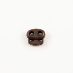 Cord Stop Brown 1.7x1.6cm