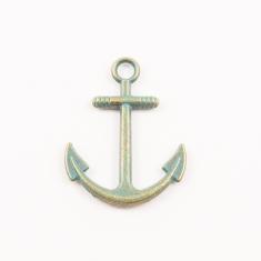 Bronze Anchor Oxidized 3.1x2.4cm