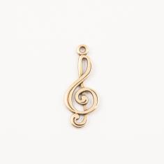 Treble Clef Bronze (2.6x1.1cm)