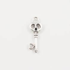 Skeleton Key Silver (2.7x0.9cm)