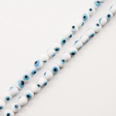 Glass Eyes Round White (8mm)