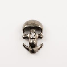 Νεκροκεφαλή Black Nickel (3.1x2cm)