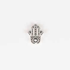 Hand of Hamsa Silver (1.2x1cm)