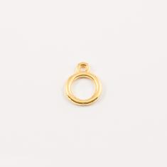 Gold Plated Circle Outline (1.6x1.3cm)