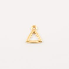 Gold Plated Triangle Outline (1.6x1.4cm)