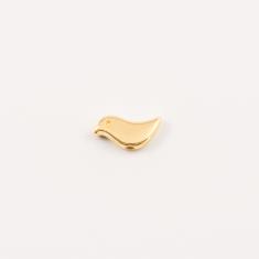 Gold Plated Metal Bird (1.3x0.8cm)