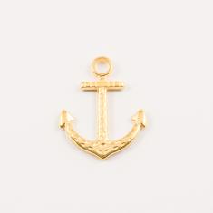 Gold Plated Anchor Forged (2.9x2.4cm)