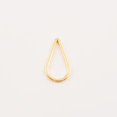 Gold Plated Tear Outline (2.3x1.3cm)