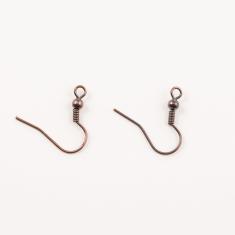 Earring Hooks Copper 2.1x2cm