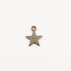 Metal Star Black Nickel 1.6x1.3cm