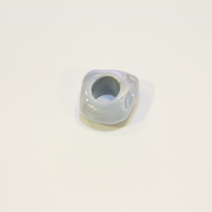 Κεραμική Χάντρα Γκρι (3x3cm)10mm