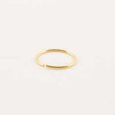 Επίχρυσο Σκουλαρίκι Ασήμι 925 (10mm)