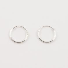 Earrings Silver 925 Hoop (1cm)