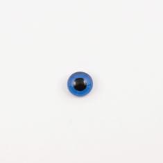 Γυάλινο Μάτι Μπλε (6mm)