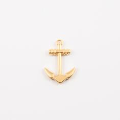 Gold Plated Metal Anchor (2.8x2cm)