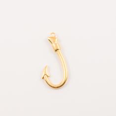 Gold Plated Metal Hook (4.7x2.2cm)