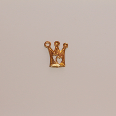 Gold Plated Metallic Crown (3x1.5cm)