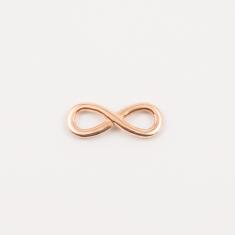 Metal "Infinity" Pink Gold (3x1cm)