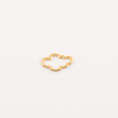 Gold Plated Metal Cloud 1.5x0.9cm