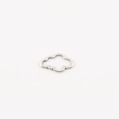 Metal Cloud Silver 1.5x0.9cm