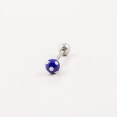 Tongue Jewelery Dots Blue-White