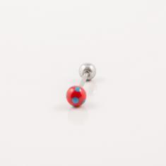 Tongue Jewelery Dots Blue-Red