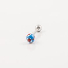 Tongue Jewelery Circles Blue-Red