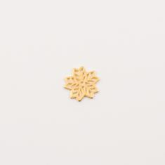 Gold Plated Metal Flower (1.6cm)