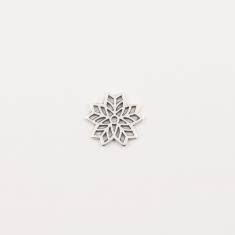 Metal Flower Silver (1.6cm)