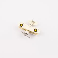 Miniature Airplane Beige 7x6cm