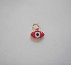 Μάτι Γυάλινο Κόκκινο  (1x0.5cm)
