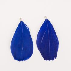 Decorative Feathers Blu (9x4.5cm)