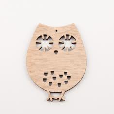 Wooden Owl (7.5x5.8cm)