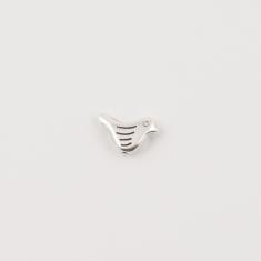 Metal Bird Silver (1.4x0.9cm)