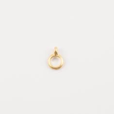 Gold Plated Grommet with Hoop 1.1x0.7cm