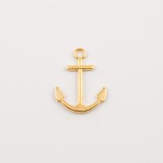 Gold Plated Metal Anchor 3.1x2.4cm