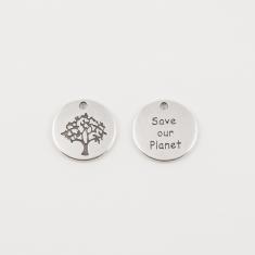 Charm "Save our Planet" Silver