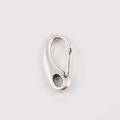 Clasp Hook Silver 4.8x2.3cm