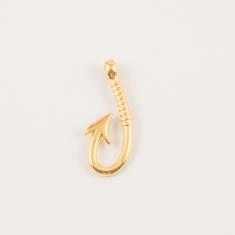 Gold Plated Metal Hook 3.9x1.7cm