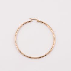 Steel Hoop Pink Gold 4.5cm