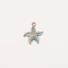 Copper Starfish Oxidized Blue