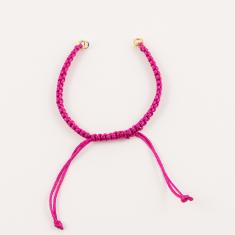 Makrame Bracelet Base Fuchsia