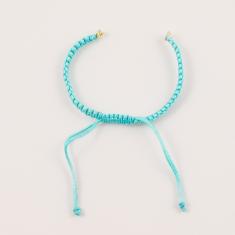 Makrame Bracelet Base Light Turquoise