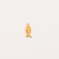 Gold Plated Fishbone 1.7x0.8cm